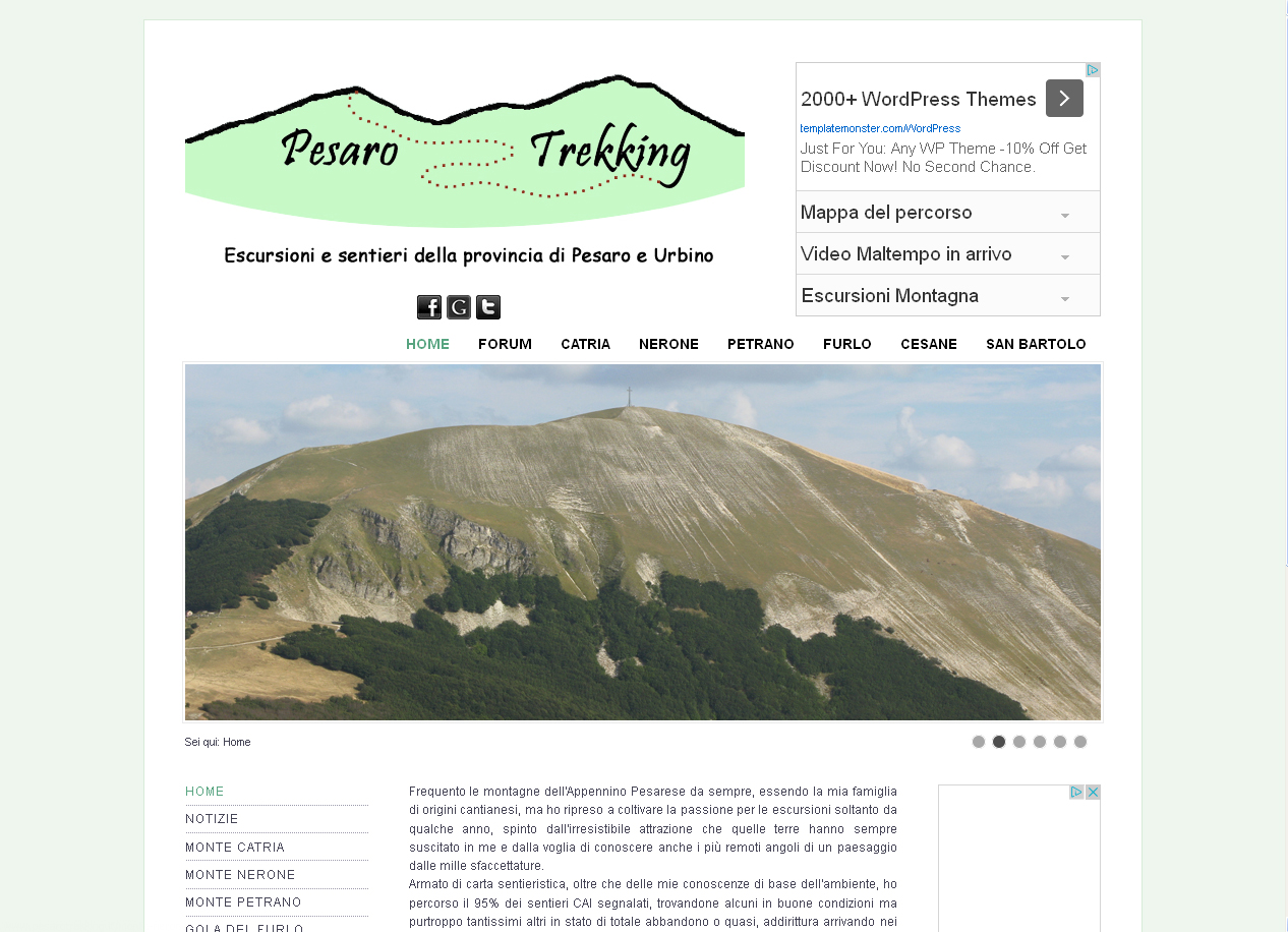 Pesaro Trekking - Escursioni e sentieri della provincia di Pesaro e Urbino